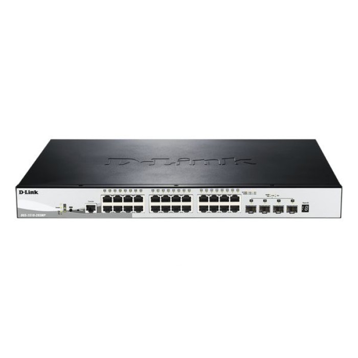 D-LINK DGS-1510-28XMP 28-PORT  GIGABIT STACKABLE POE + 4 10G SFP+ PORTS