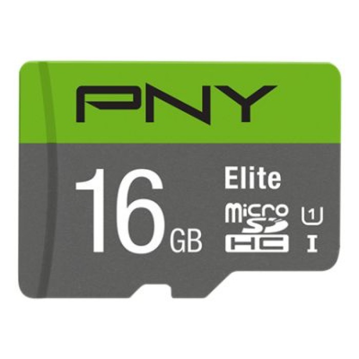 PNY TECHNOLOGIES EUROPE P-SDU16GU185GW-GE 16GB PNY MICROSD ELITE 100MB/S C10 U1 + SD ADAP.