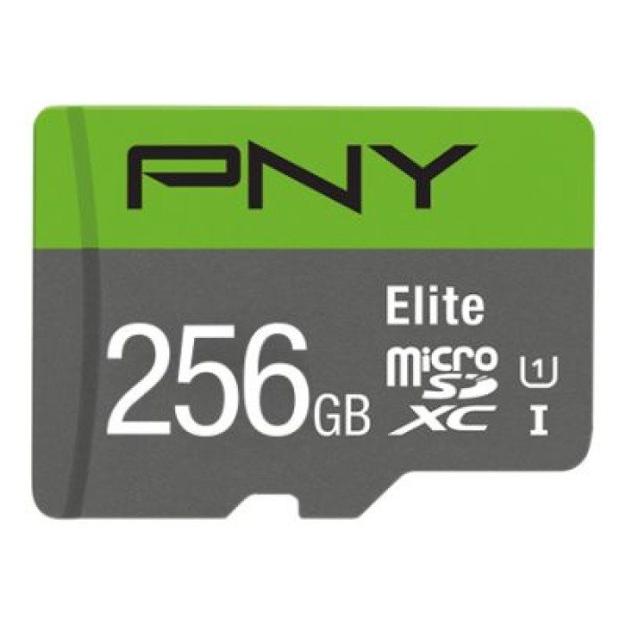 PNY TECHNOLOGIES EUROPE P-SDU256V11100EL-GE 256GB PNY MICROSD ELITE  100MB/S C10 U1 + SD ADAP.