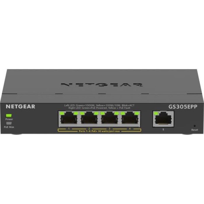 NETGEAR GS305EPP-100PES IL GS305EPP POE+ GIGABIT ETHERNET SMART MANAGED