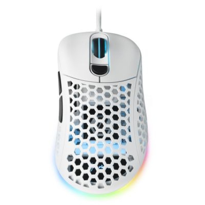 SHARKOON LIGHT 2 200 WHITE GAMING MOUSE 16.000 DPI. PMW3389. 63 GRAMMI. RGB