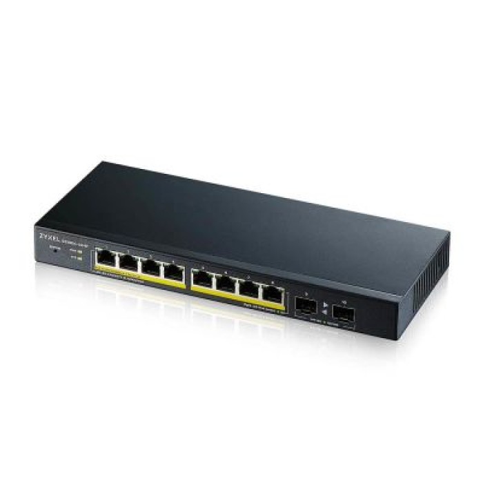 ZYXEL GS1900-10HP-EU0102F SWITCH WEB MANAGED 8 PORTE GIGABIT POE+ 2X SFP