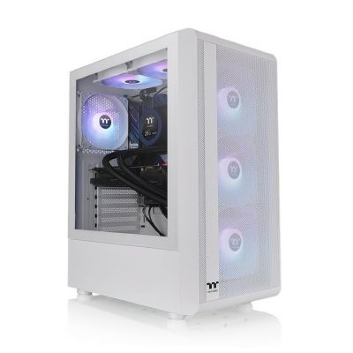 THERMALTAKE CA-1X2-00M6WN-00 S200 TG ARGB SNOW WHITE