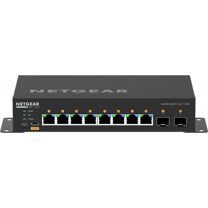 NETGEAR GSM4210PX-100EUS 8X1G POE+ 220W AND 2XSFP+ MANAGED SWITCH