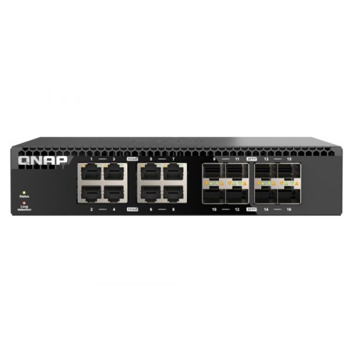 QNAP QSW-3216R-8S8T 16 PORTS 10GBE. 8 PORTS SFP+. 8 PORTS 10GBE RJ45