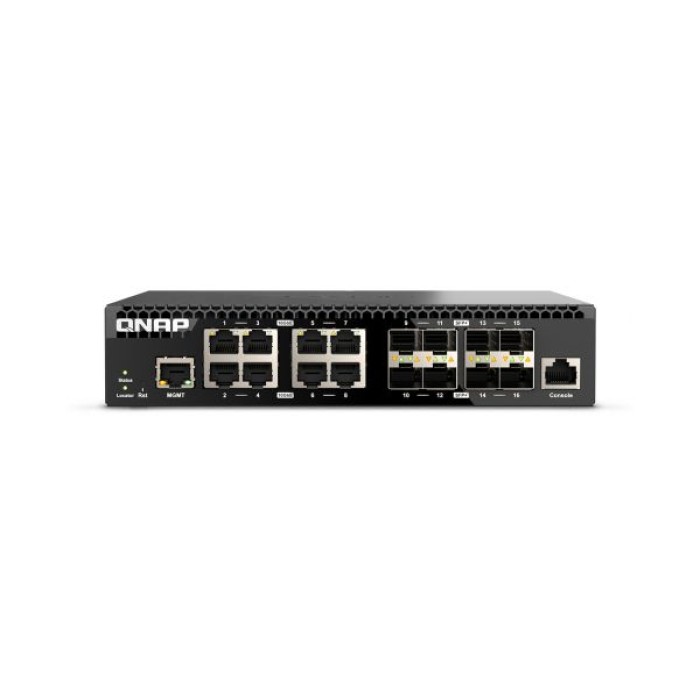 QNAP QSW-M3216R-8S8T QNAP 16 PORTS SWITCH 8X10GB SFP+. 8X10GB RJ45