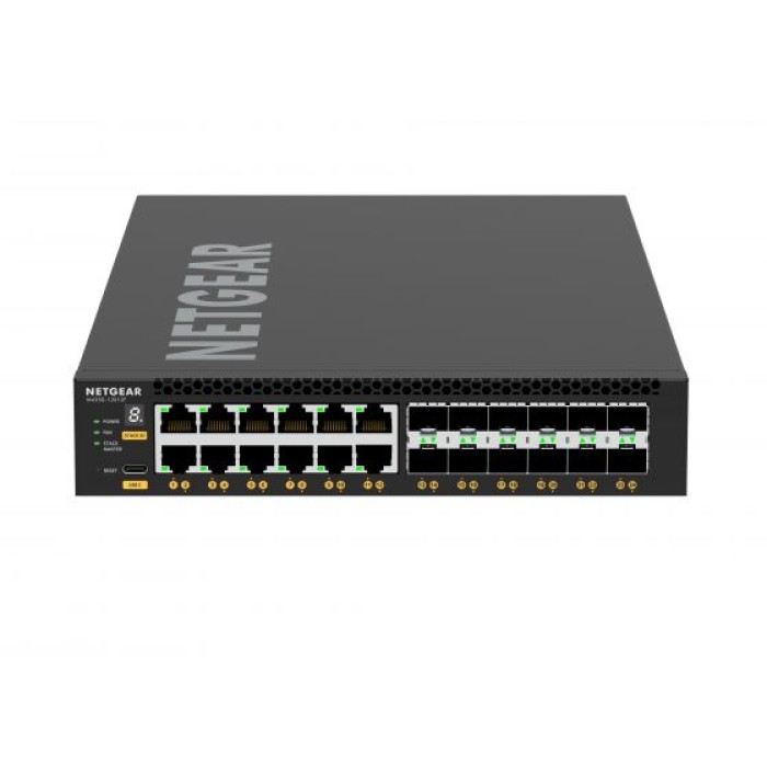NETGEAR XSM4324-100NES 12X10G/MULTI-GIG E 12XSFP+ (XSM4324)SWITCH MANAGED