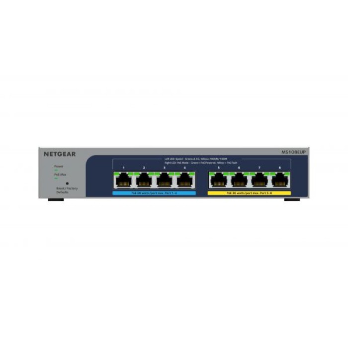 NETGEAR MS108EUP-100EUS LO SWITCH NETGEAR? MS108EUP ULTRA 60 POE++