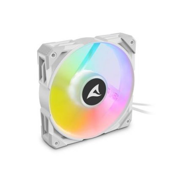 SHARKOON REBEL F50 PWM ARGB WHITE PWM. Addressable RGB Fan. 120x120x25