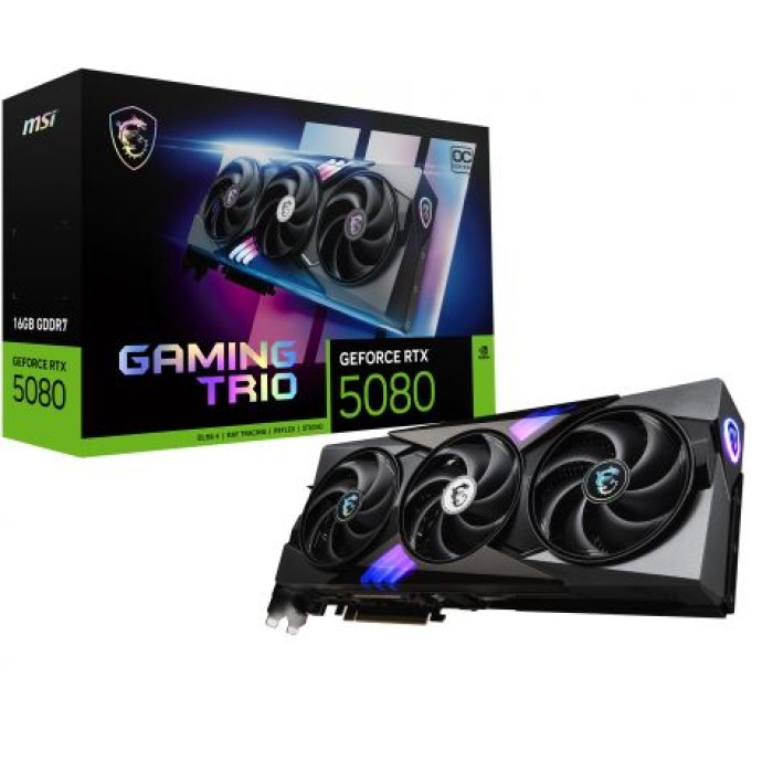MSI RTX 5080 16G GAMING TRIO OC MSI VGA GEFORCE RTX 5080 16G GAMING TRIO OC