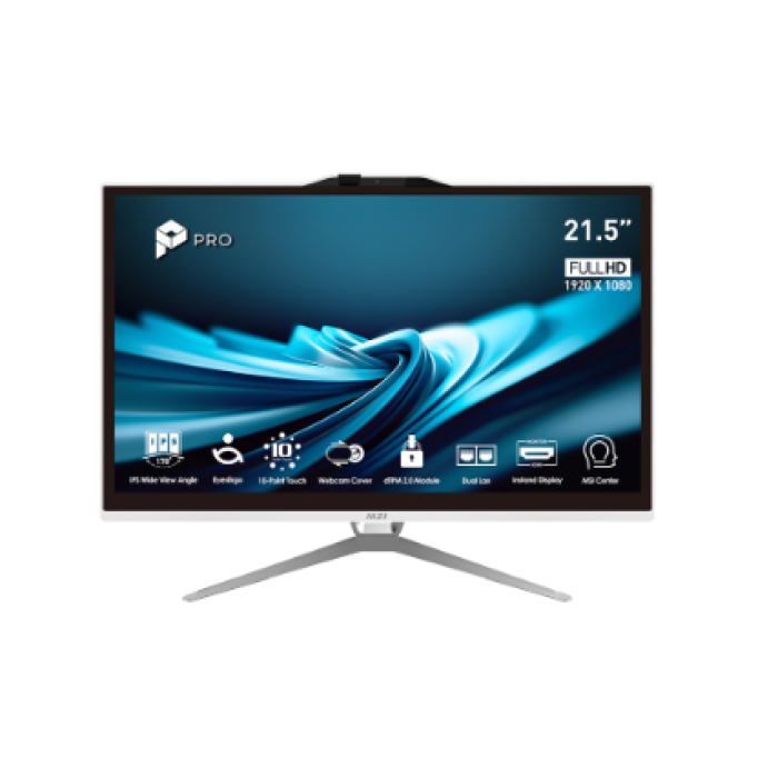 MSI PRO AP222T 14M-262IT PRO I5-14400 8GB 256SSD 21.5 TOUCH WIN11PRO