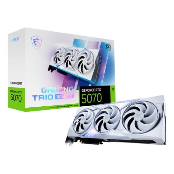 MSI RTX 5070 12G GAMING TRIO OC WH MSI VGA GEFORCE RTX 5070 12G GAMING TRIO OC WHITE