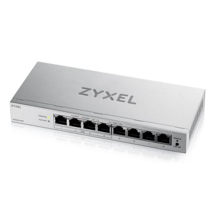 ZYXEL GS1200-8HPV3-EU0101F SWITCH SMART MANAGED. 8PORT