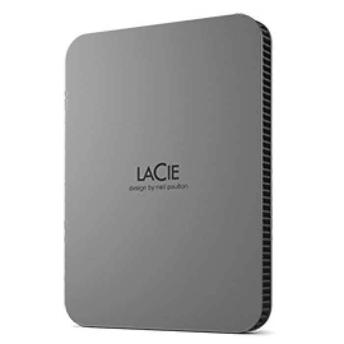 LACIE STLR5000400 5TB LACIE MOBILE DRIVE SECURE USB 3.1-C SPACE GREY