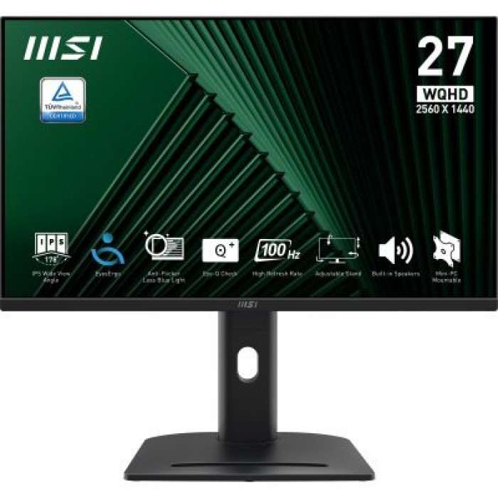 MSI PRO MP275QPG MSI PRO MP275QPG 27 WQHD 2XHDMI DP MULTI VESA
