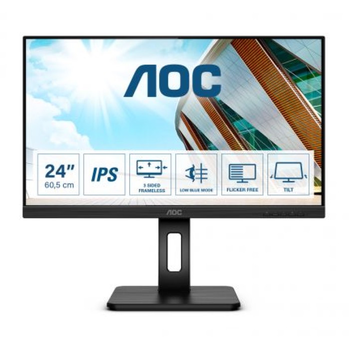 AOC Q24P2Q 23.8 16.9 2560X1440 75HZ IPS HDMI DP MULTIMED
