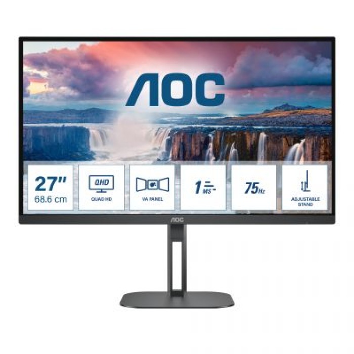 AOC Q27V5N/BK 27 16:9 VALUE-LINE 3-SIDED FRAMELESS