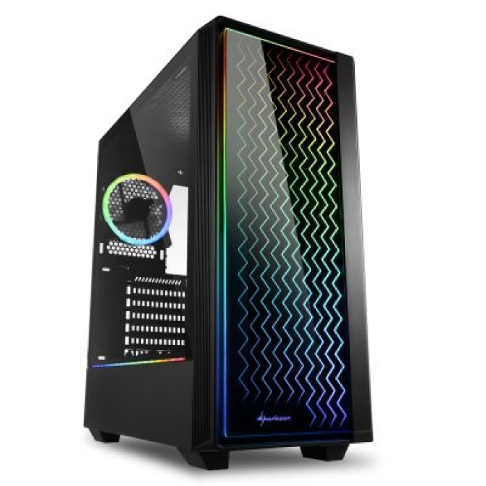 SHARKOON RGB LIT 200 2XU3.1X120.1X120 ARGB. ARGB CONTR. FRONT. VETRO