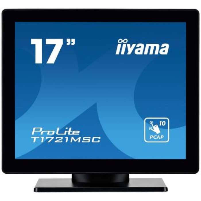 IIYAMA T1721MSC-B2 17  PCAP Bezel Free Front. 10P Touch. 1280x1024