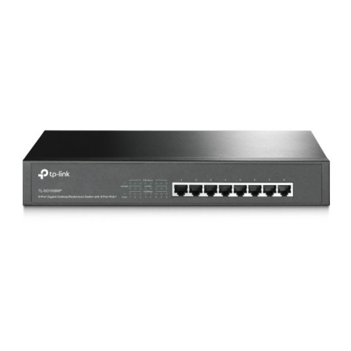 TP-LINK TL-SG1008MP 8-PORT GIGABIT POE+. 126W POWER. 1U RACK