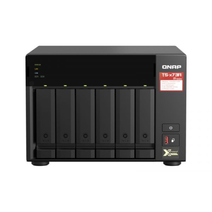 QNAP TS-673A-8G QNAP NAS 6 BAIE AMD RYZEN V1500B QC 2.2GHZ 8GB