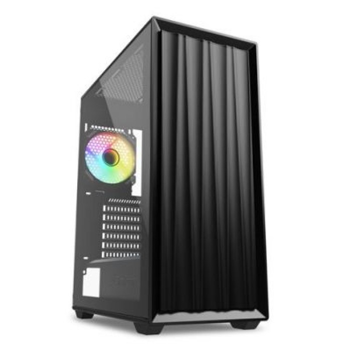 SHARKOON VK3 RGB BLACK CASE ATX  2X U3. TG. 3X 120. 1X 120 ARGB FAN