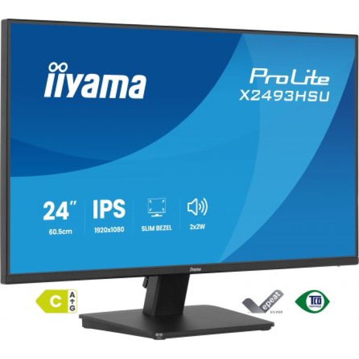 IIYAMA X2493HSU-B1 24  IPS-PANEL. 1920X1080 120HZ. 1MS