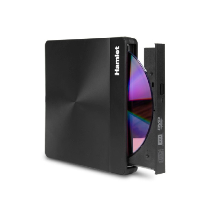 HAMLET XDVDSLIM3AC Masterizzatore DVD Slim USB 3.1 Type-C + Type-A